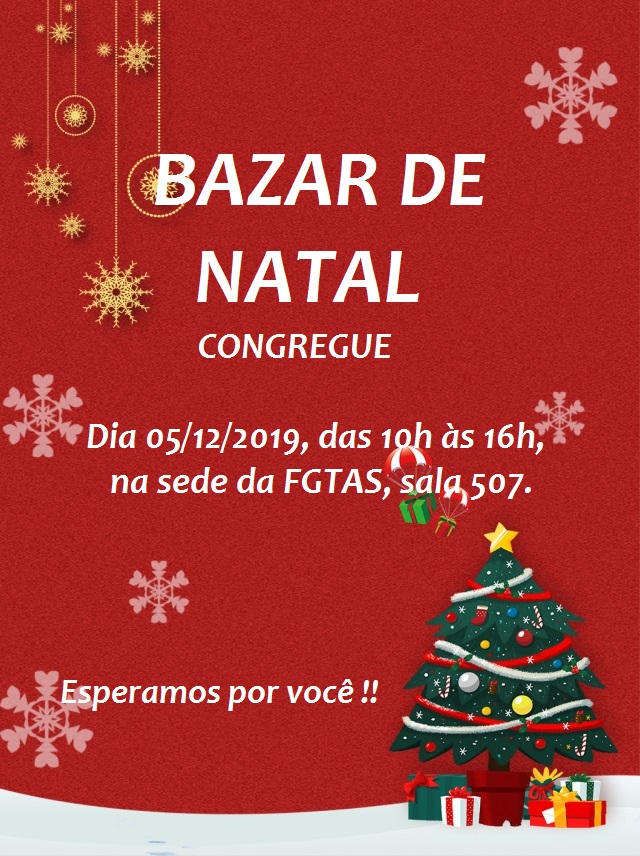 BAZAR DE NATAL - CONGREGUE